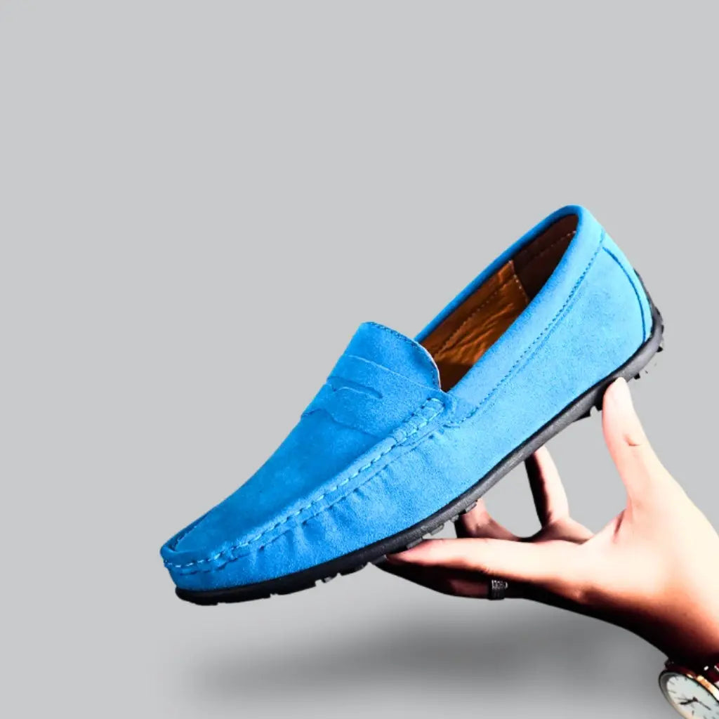 Belezza Classic Loafers with Soft Suede and Comfortable Fit