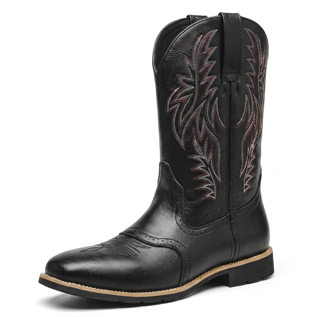 Embroidered Cowboy Boots for Men β Stylish & Durable Western Footwear