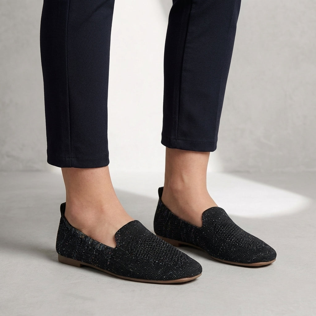 Breathable Knit Loafers β Lightweight Casual Comfort Walking Flats