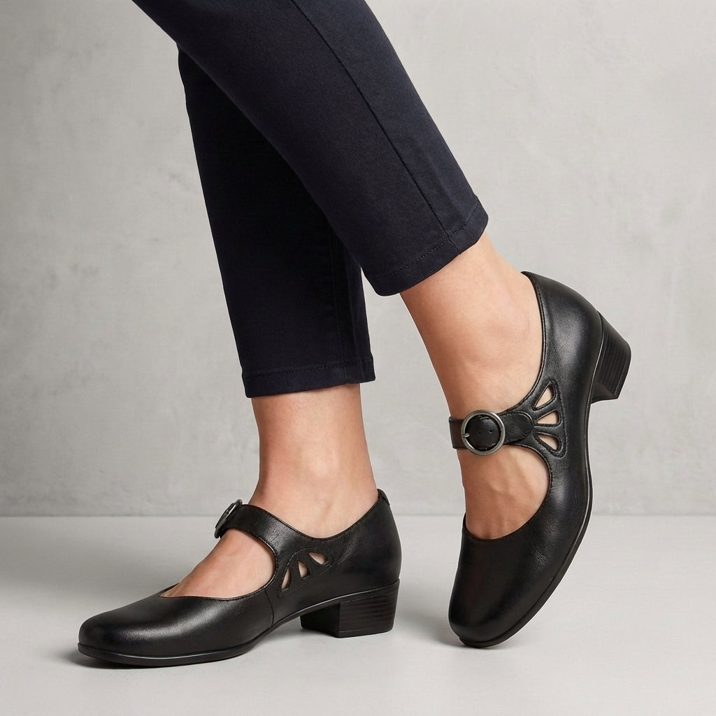 Vintage Mary Jane Heels β Classic Strap Low Heel Comfort Shoes