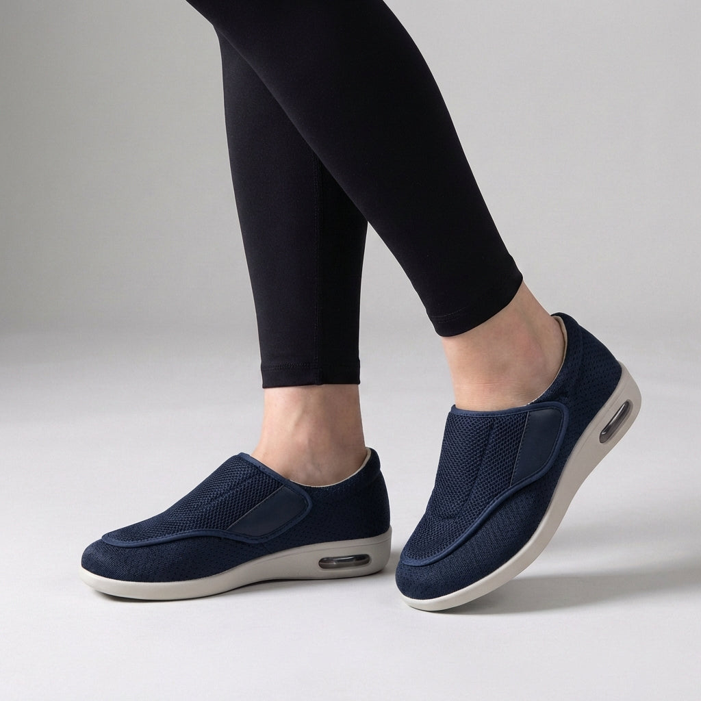 Breathable Slip-On Walking Shoes for Women β Cushioned All-Day Support