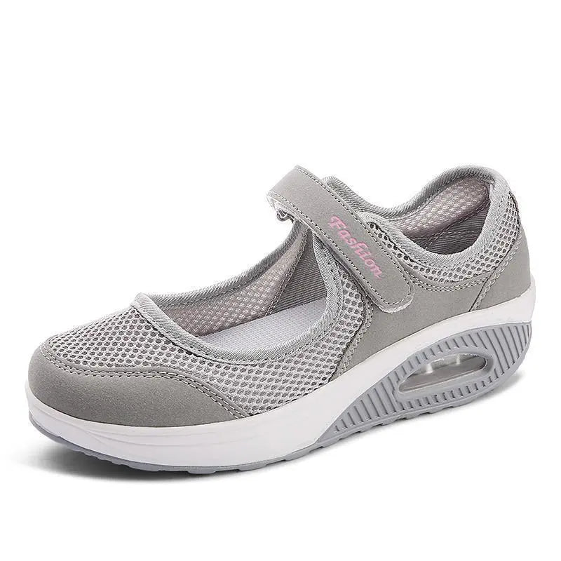 Breathable Mesh Fitness Sneakers for Women β Stylish & Comfortable Platform Design 2