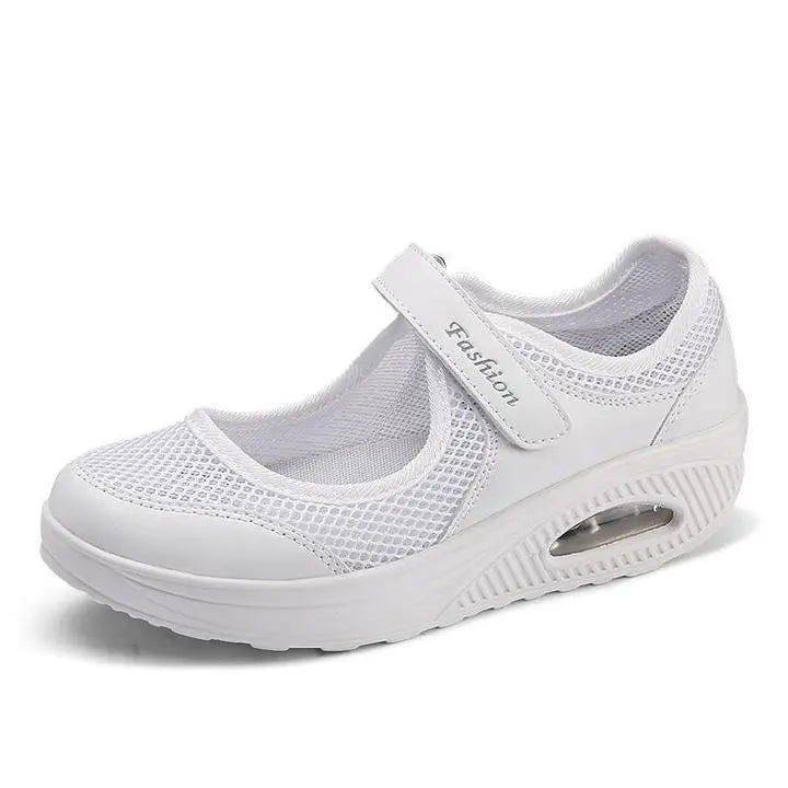 Breathable Mesh Fitness Sneakers for Women β Stylish & Comfortable Platform Design 4