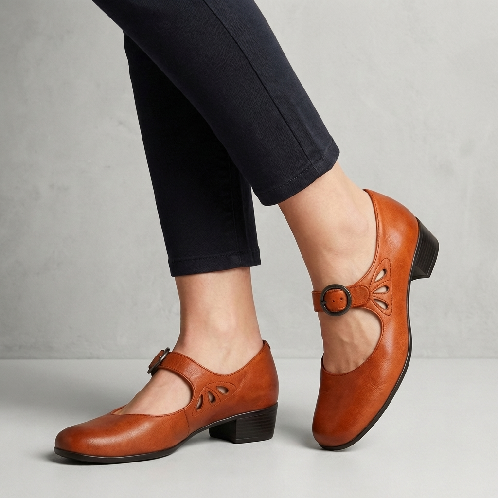 Vintage Mary Jane Heels β Classic Strap Low Heel Comfort Shoes