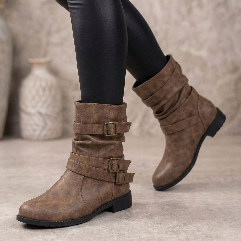 Buckle Ankle Boots for Women β Stylish & Comfortable
