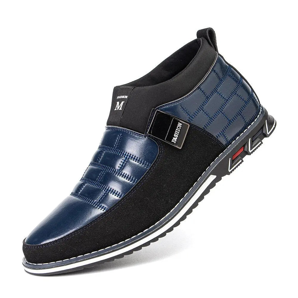 Classic Black Ankle Boots for Men β Comfortable Slip-On Style 0