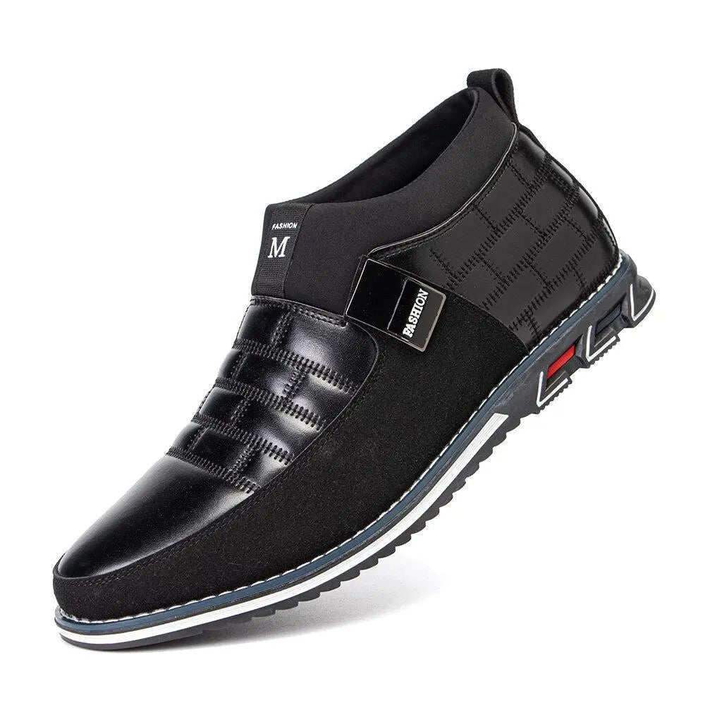 Classic Black Ankle Boots for Men β Comfortable Slip-On Style 4