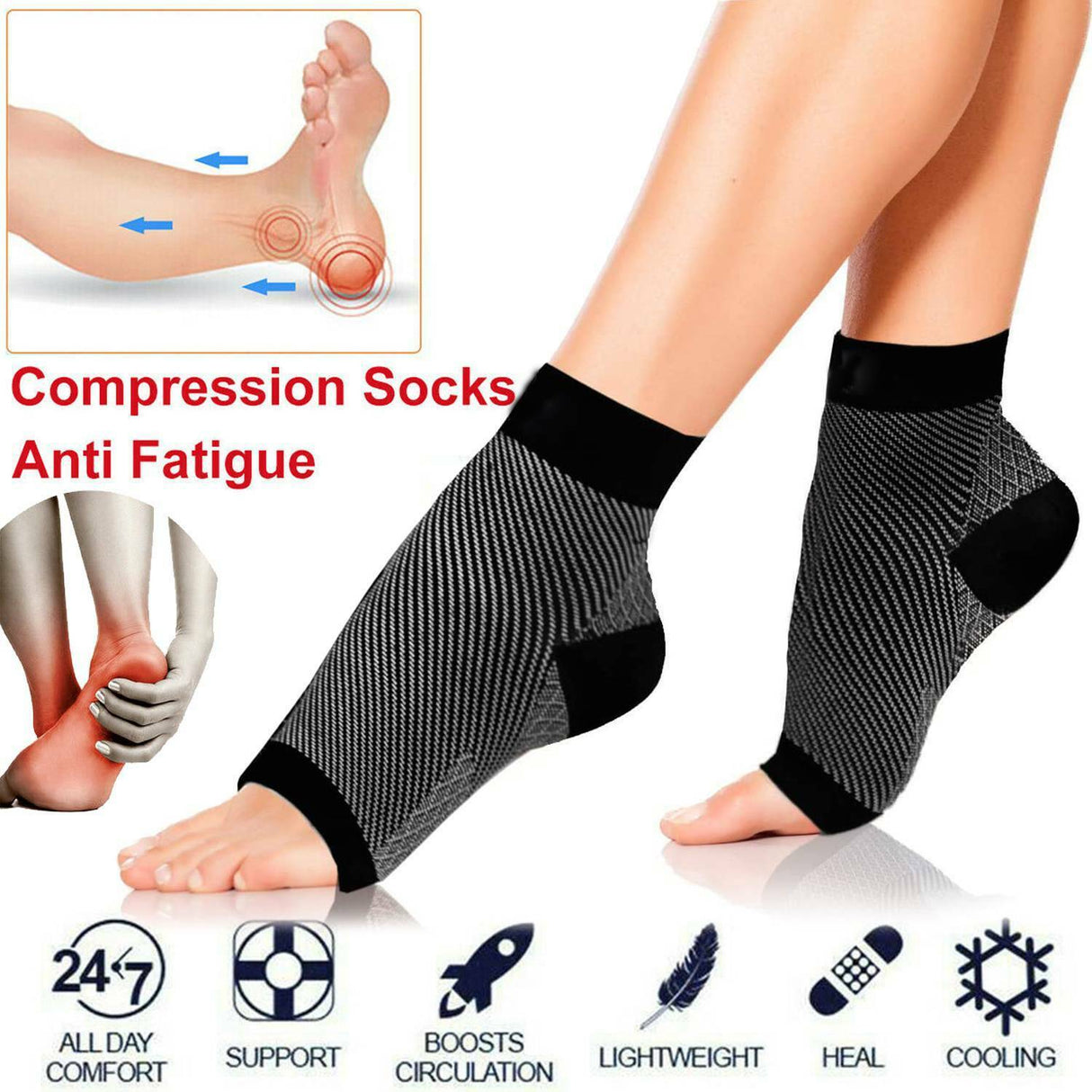 Compression Ankle Support Socks for Men β Relief from Swelling & Enhanced Stability