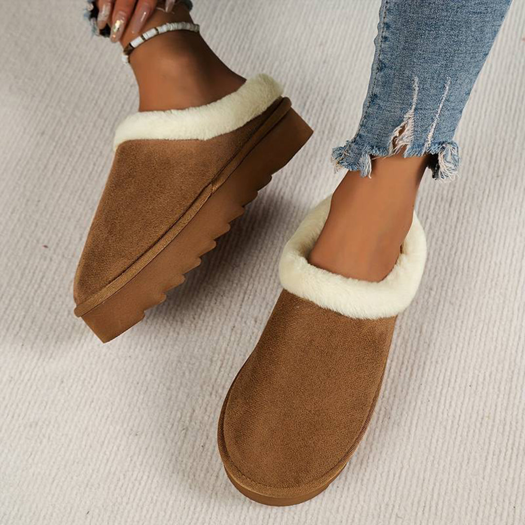 Cozy Slip-On Snow Boots for Women β Stylish & Warm for Winter Adventures