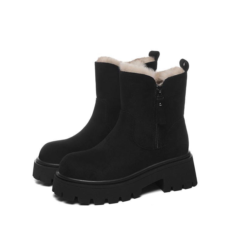 Faux Fur Lined Ankle Boots for Women β Stylish & Warm