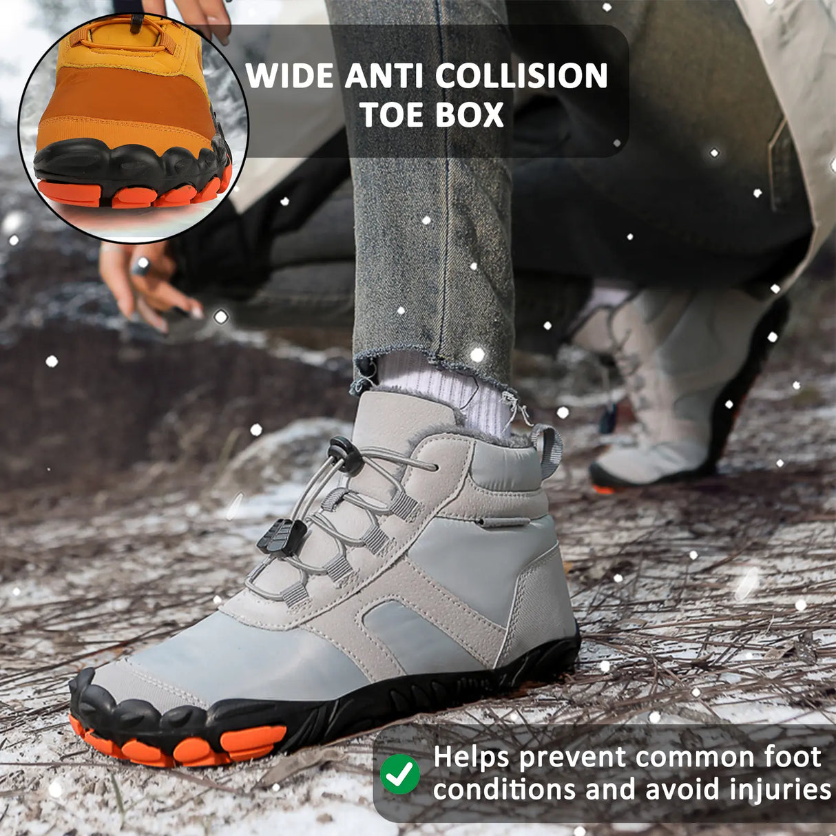 Flexible Waterproof Snow Boots for Unisex β Comfort & Support for Winter Adventures 3