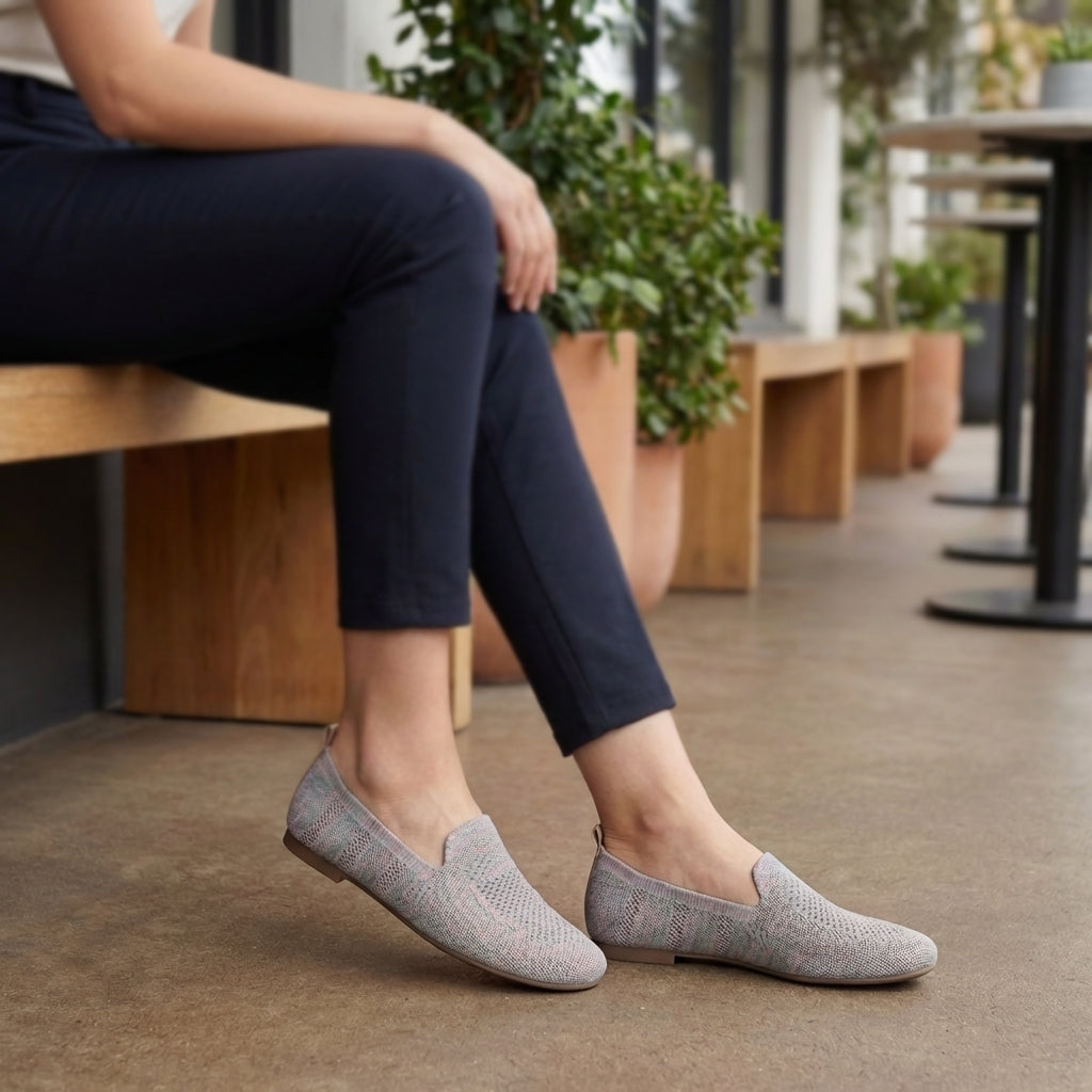 Breathable Knit Loafers β Lightweight Casual Comfort Walking Flats