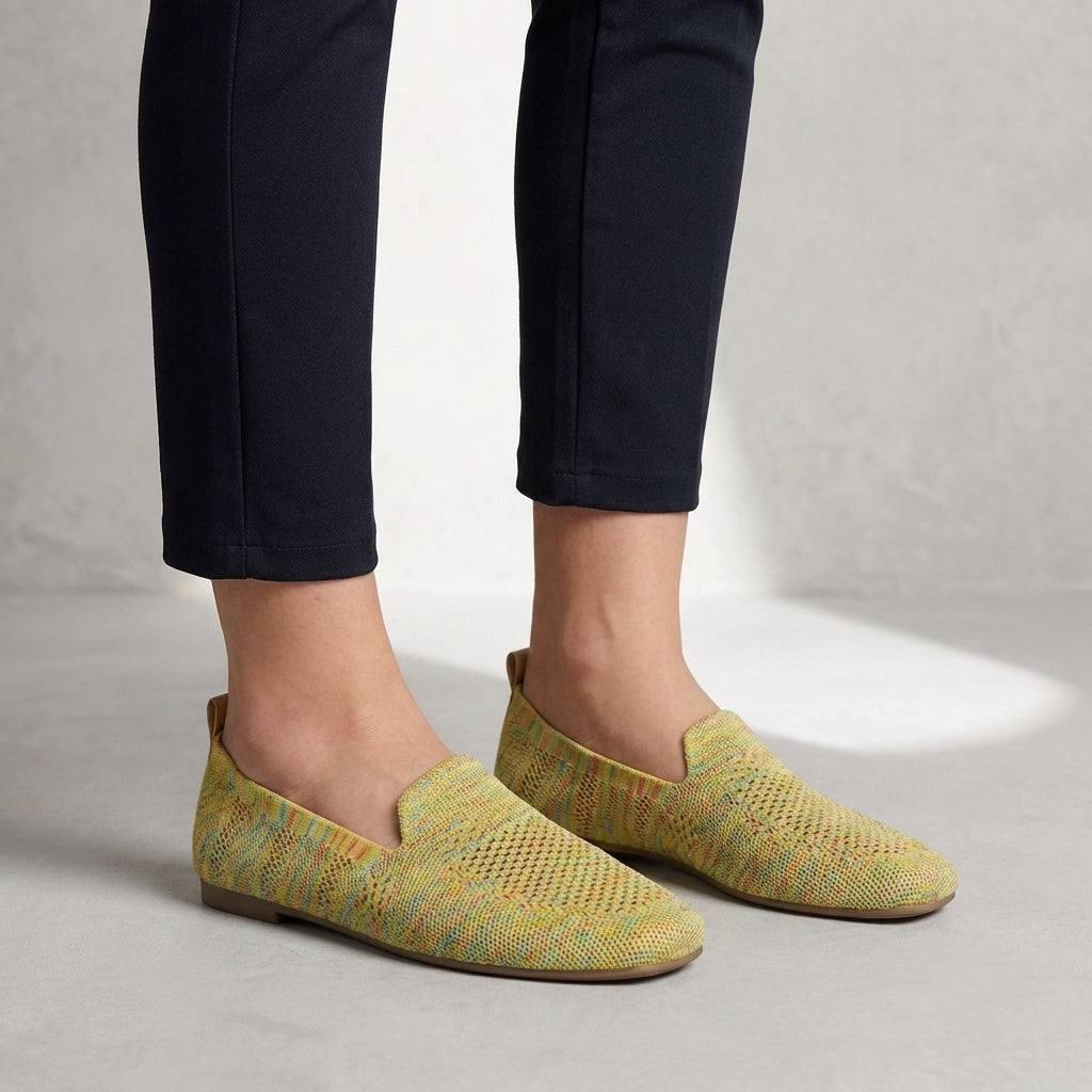 Breathable Knit Loafers β Lightweight Casual Comfort Walking Flats