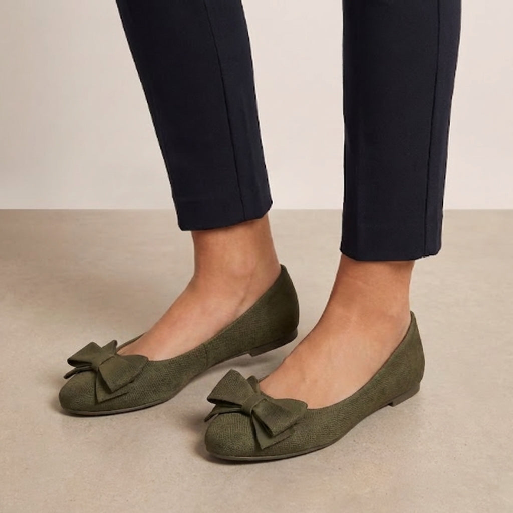 Bow Detail Ballet Flats β Lightweight Casual Comfort Walking Shoes
