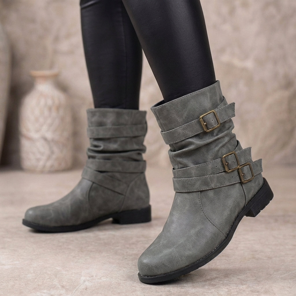 Buckle Ankle Boots for Women β Stylish & Comfortable