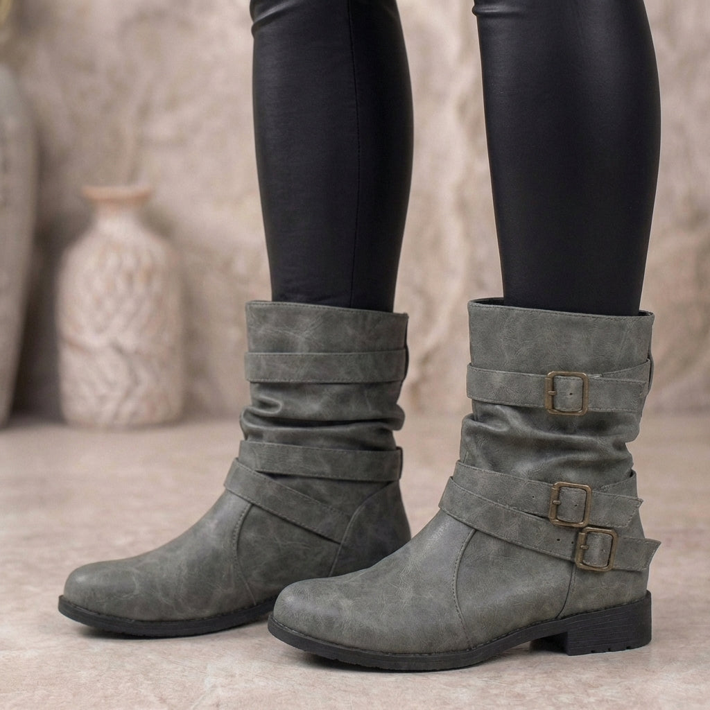 Buckle Ankle Boots for Women β Stylish & Comfortable