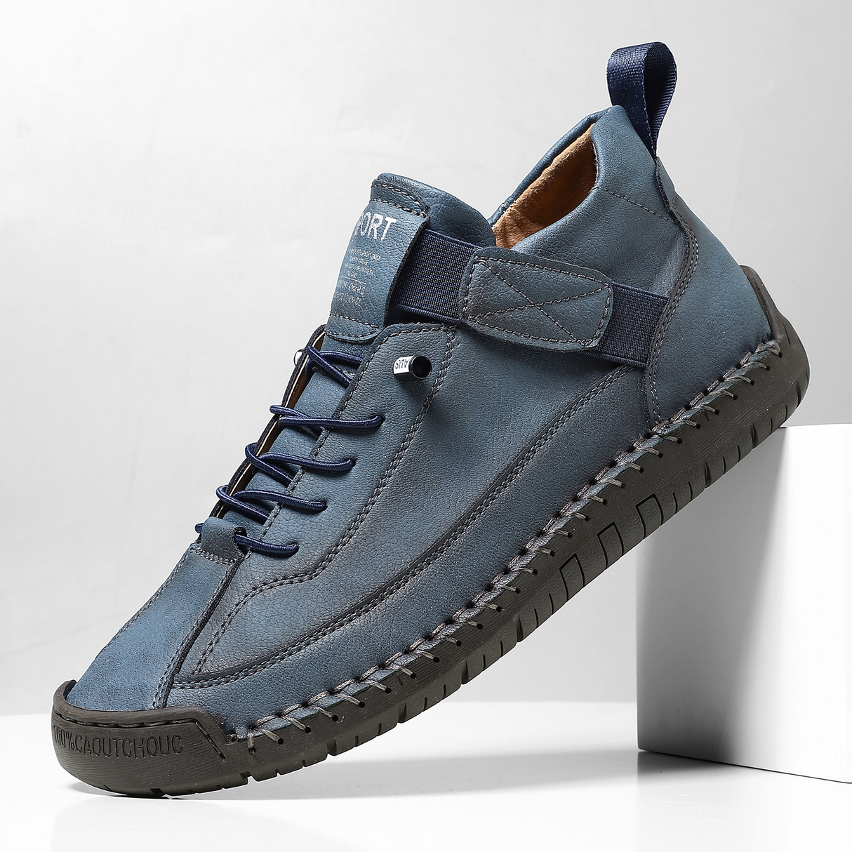 Hand-Stitched Trainers for Men β Soft & Non-Slip Bareroots Footwear