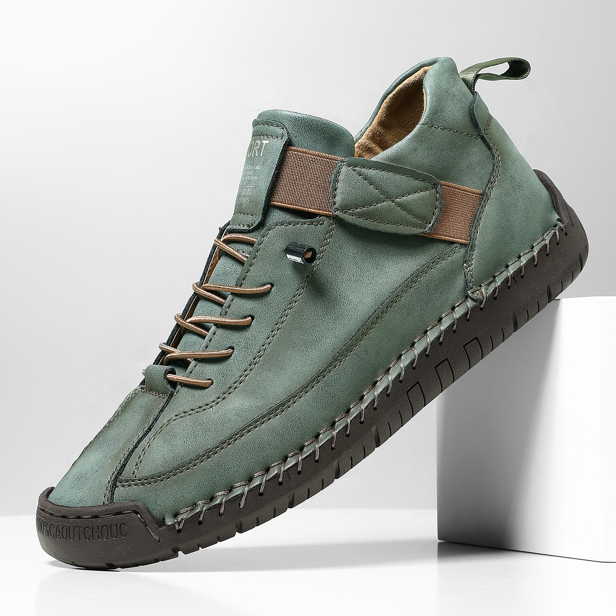 Hand-Stitched Trainers for Men β Soft & Non-Slip Bareroots Footwear
