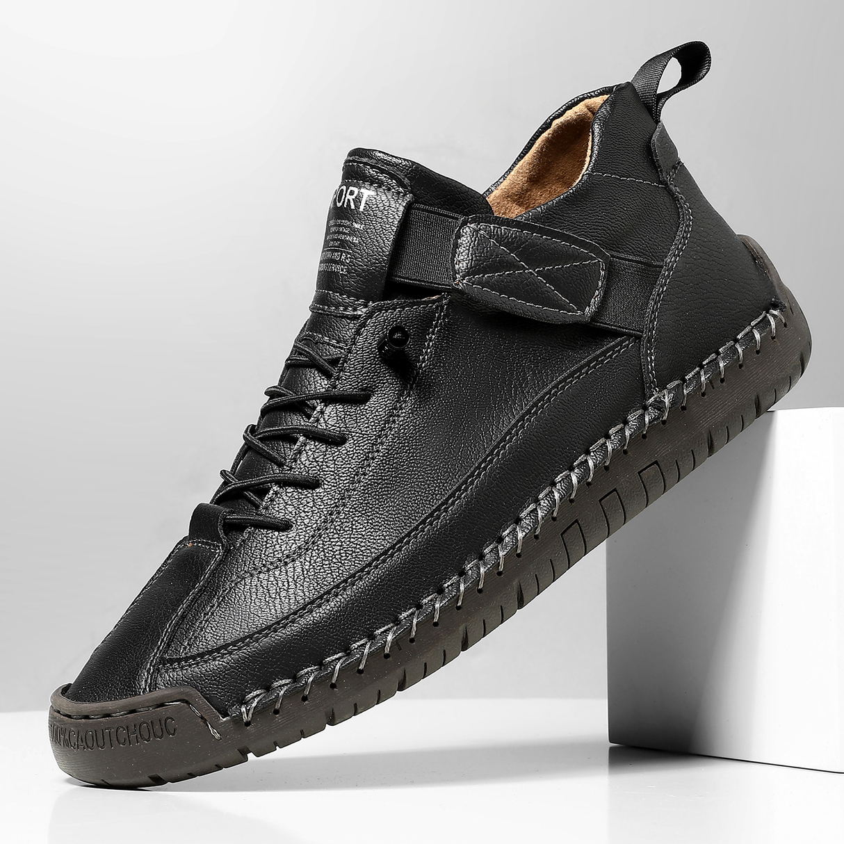 Hand-Stitched Trainers for Men β Soft & Non-Slip Bareroots Footwear