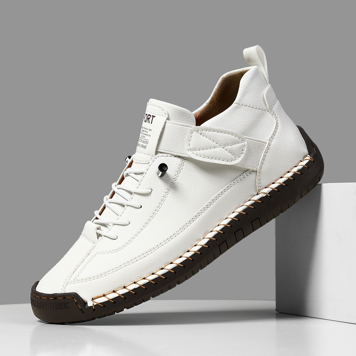 Hand-Stitched Trainers for Men β Soft & Non-Slip Bareroots Footwear
