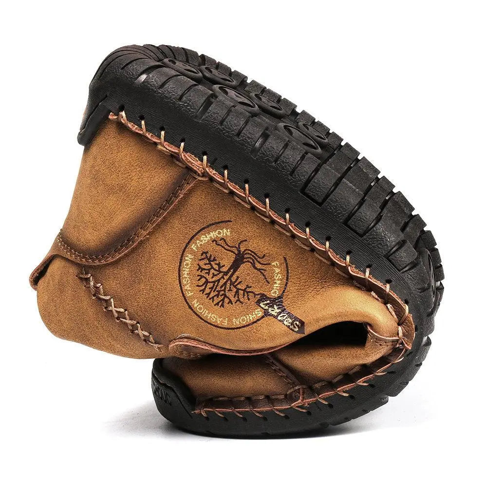 Hand-Stitched Leather Boots for Men β Comfortable & Stylish 2