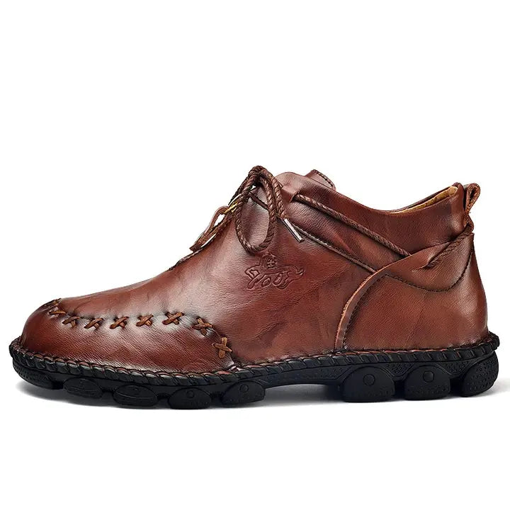 Hand-Stitched Leather Casual Boots for Men β Comfortable & Slip-Resistant 6