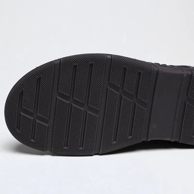 Hand-Stitched Microfiber Leather Ankle Boots for Men β Soft & Non-Slip 7