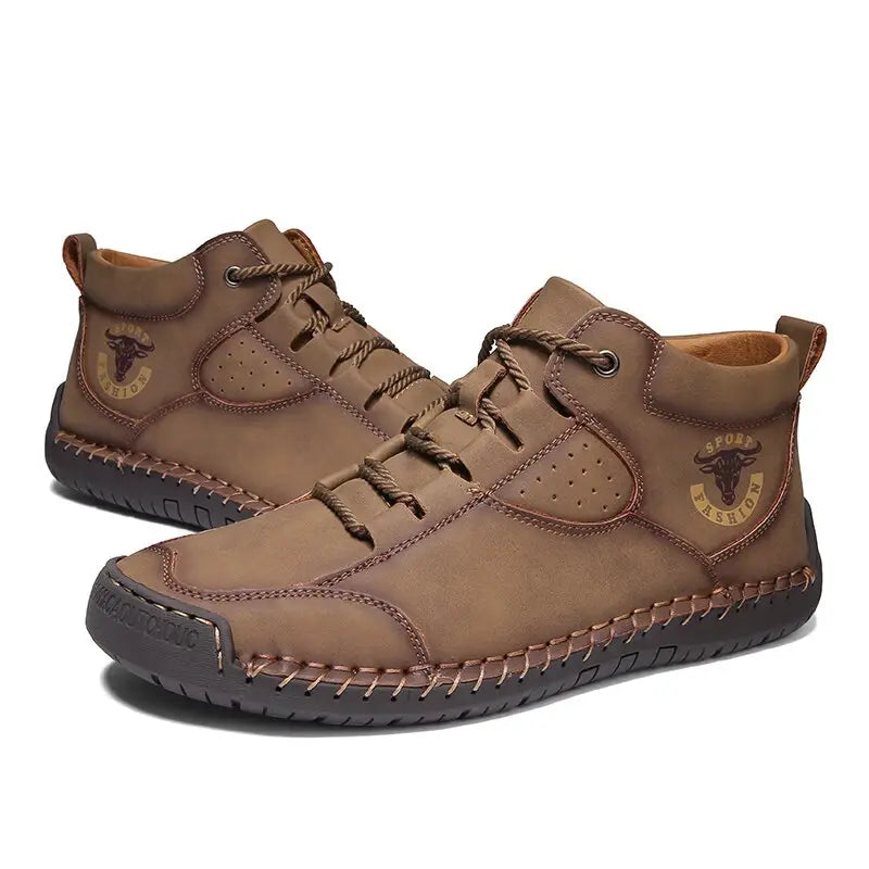 Handmade Black Ankle Boots for Men β Comfortable & Stylish Leather Footwear 6