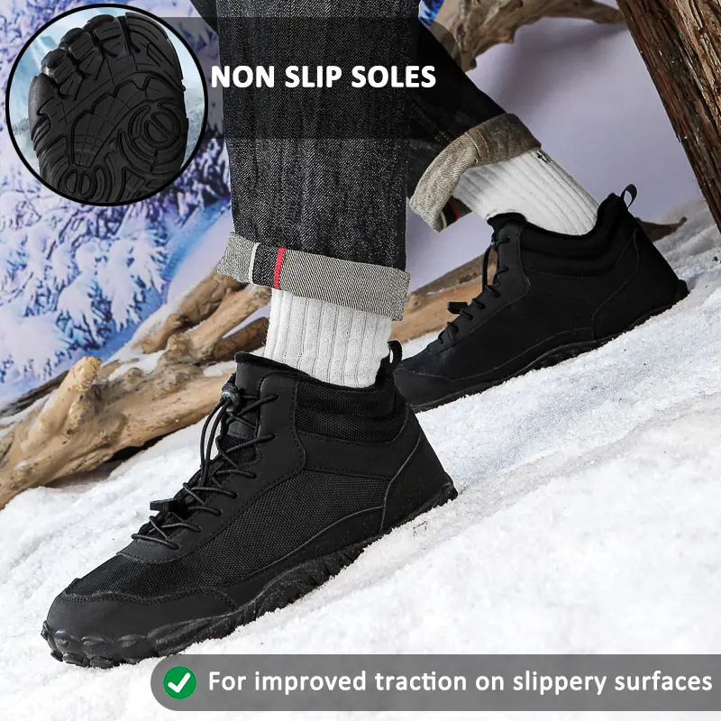 High-Top Waterproof Snow Boots for Unisex β Warm & Breathable Comfort 1