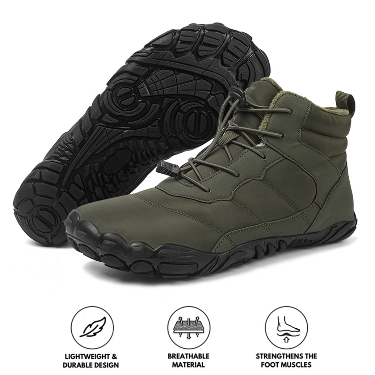 Insulated Waterproof Hiking Boots for Unisex – Comfort & Stability in Winter 0