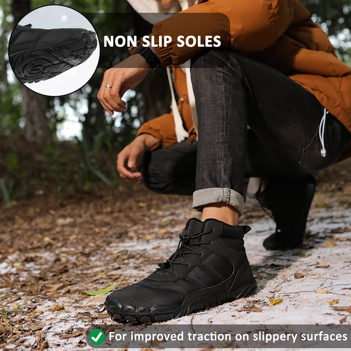 Insulated Waterproof Hiking Boots for Unisex – Comfort & Stability in Winter 1