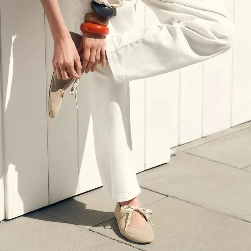 Lace-Up Ballet Flats for Women β Stylish & Comfortable