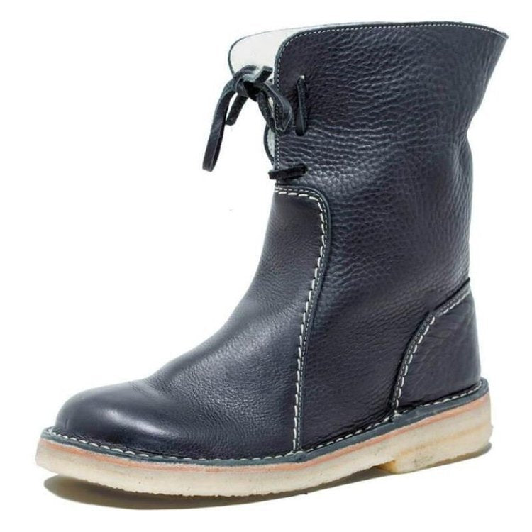 Lace-Up Snow Boots for Women β Cozy & Stylish for Winter