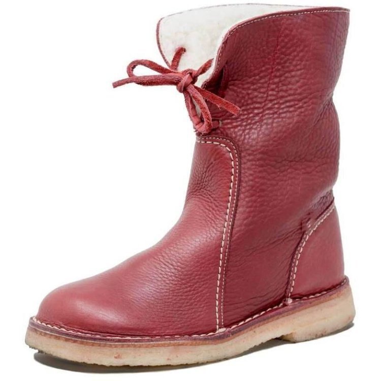 Lace-Up Snow Boots for Women β Cozy & Stylish for Winter