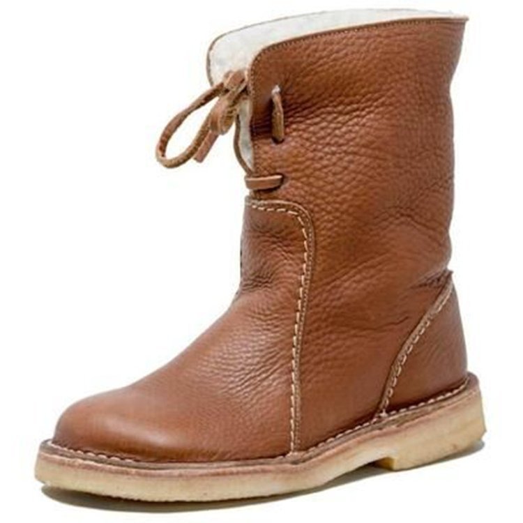Lace-Up Snow Boots for Women β Cozy & Stylish for Winter