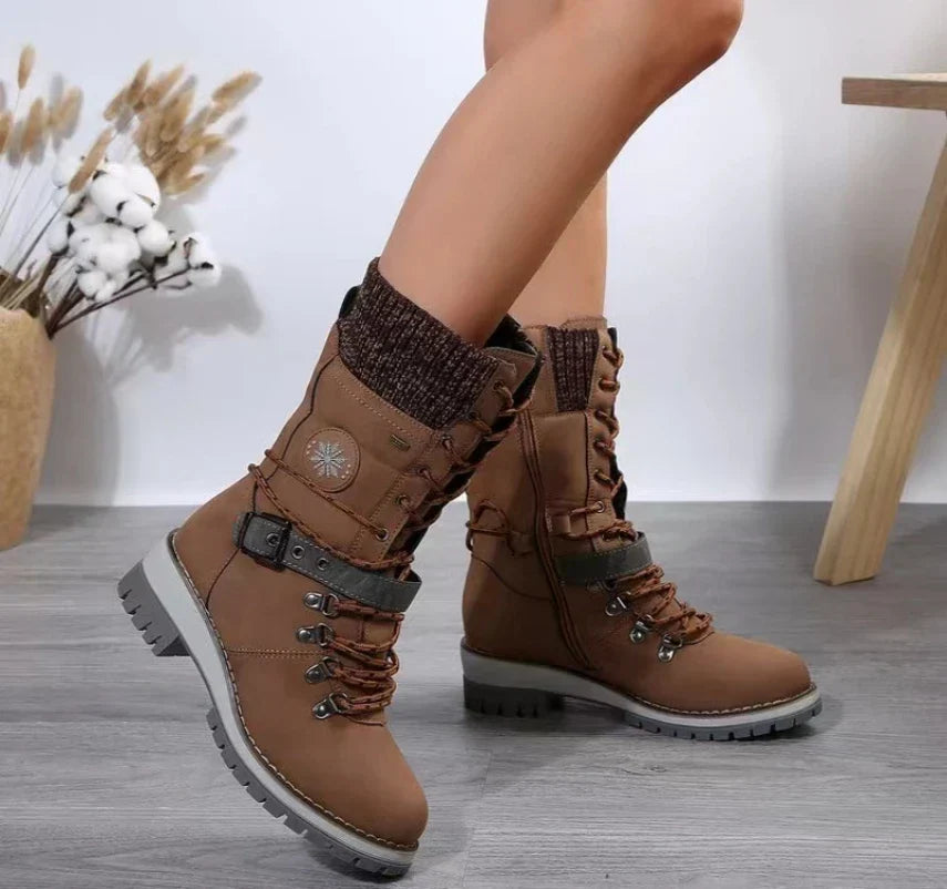 Lace-Up Winter Boots for Women β Stylish & Cozy Comfort
