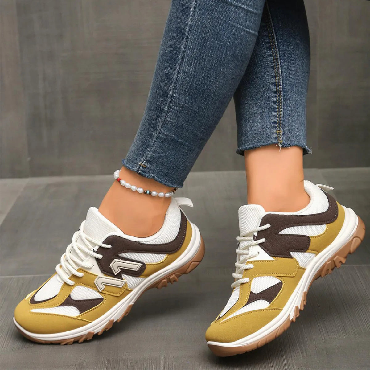 Lace-Up Thick-Soled Sneakers for Women β Stylish & Comfortable Everyday Wear 4