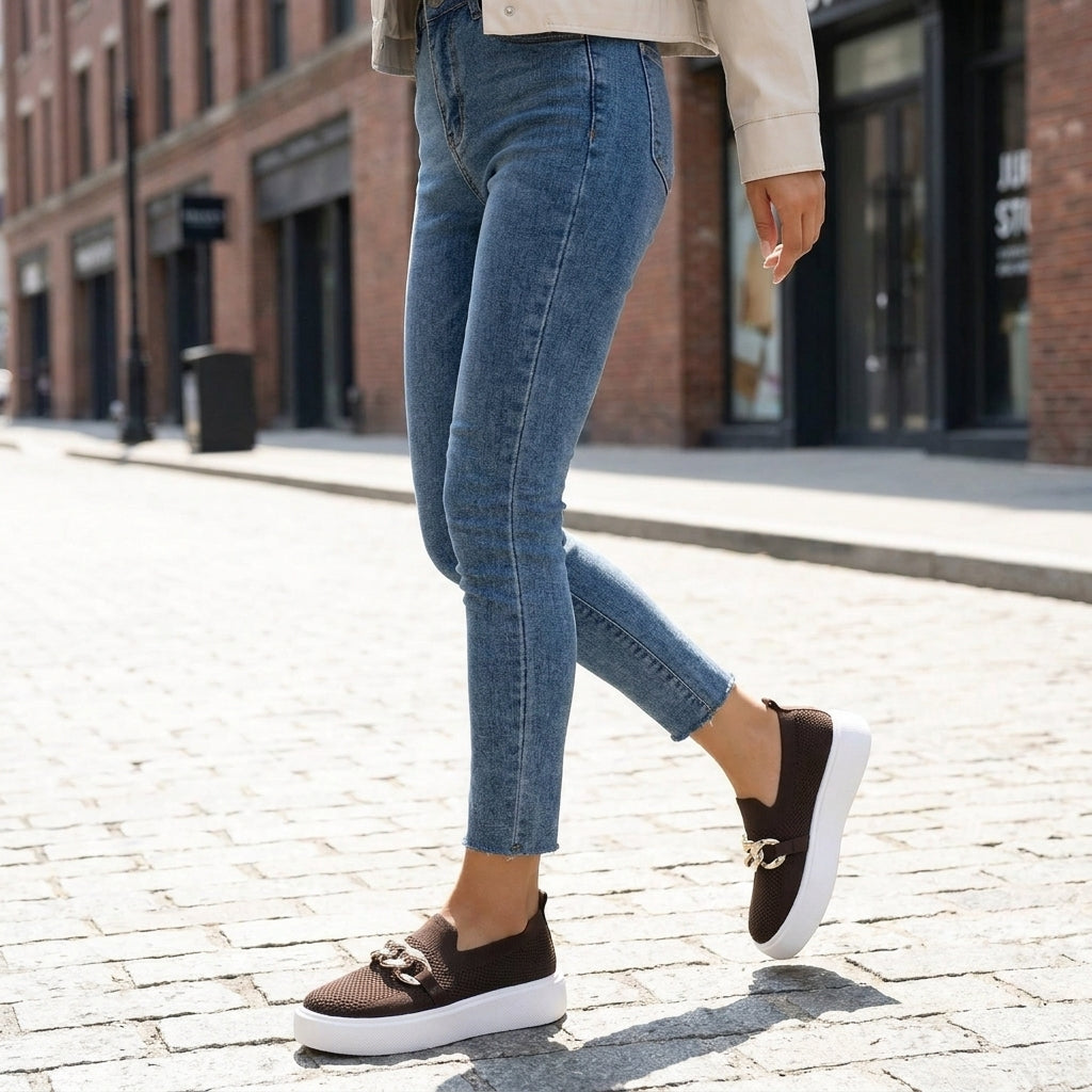 Breathable Slip-On Loafers for Women β Effortless Style & Comfort