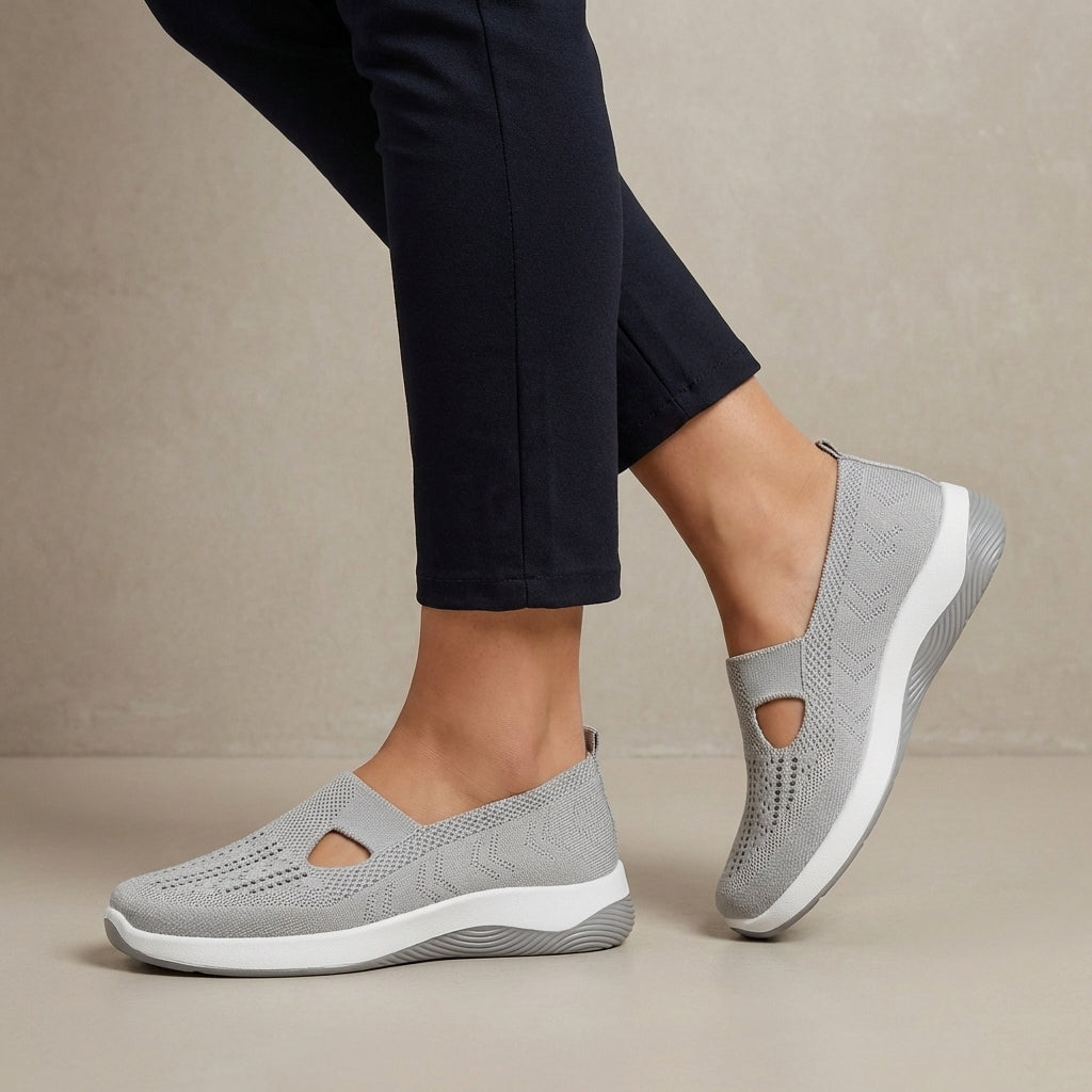 Breathable Knit Walking Sneakers β Lightweight Slip-On Comfort Shoes