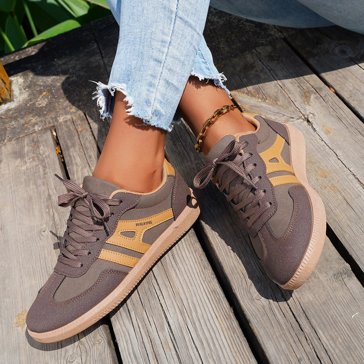 Lightweight Lace-Up Sneakers for Women β Stylish & Comfortable Design 5