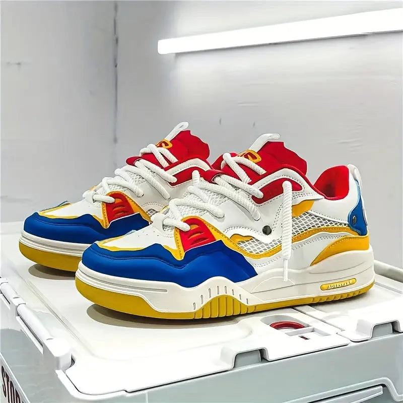 Jake β Lightweight Skate Sneakers β Trendy Color Block Design