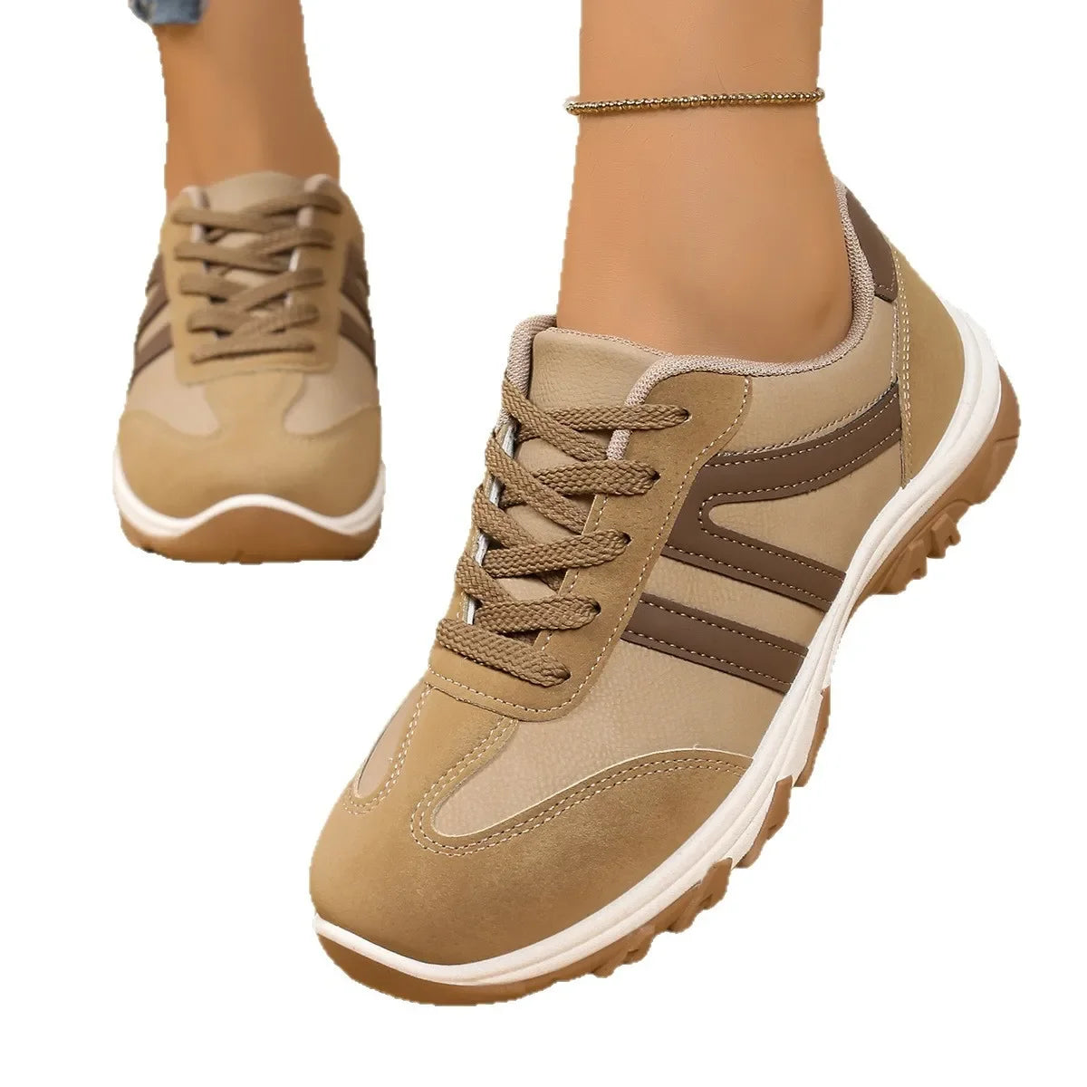 Lightweight White Sneakers for Women β Stylish & Comfortable Walking Shoes 3