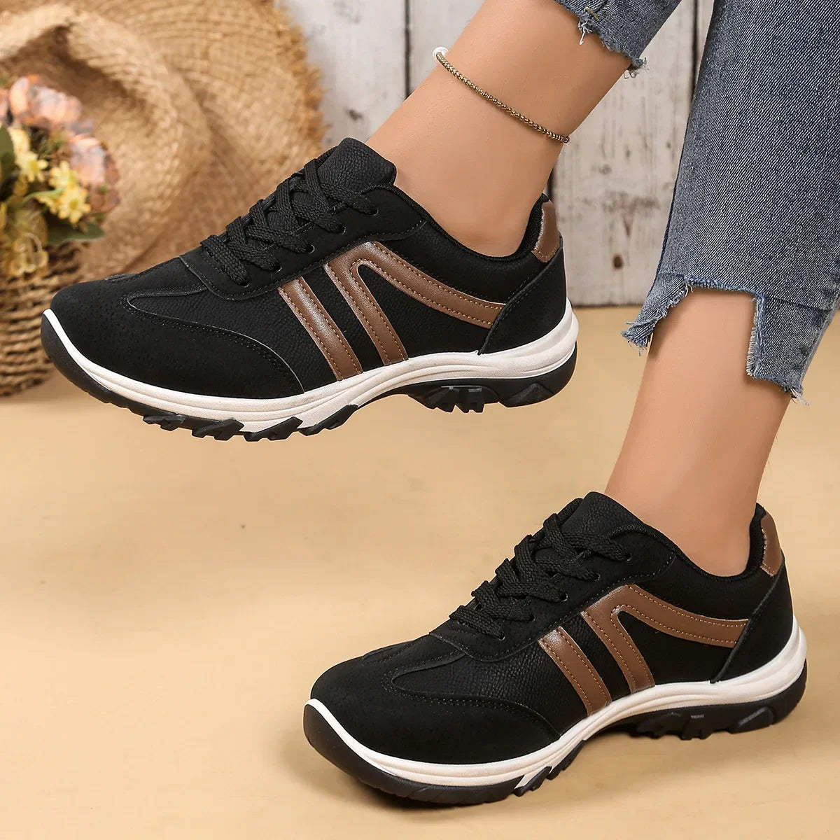 Lightweight White Sneakers for Women β Stylish & Comfortable Walking Shoes 4