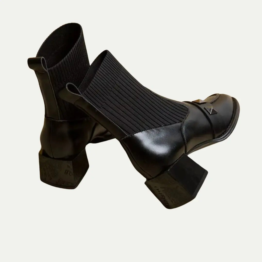 Luxe Elastic Sock Ankle Boots