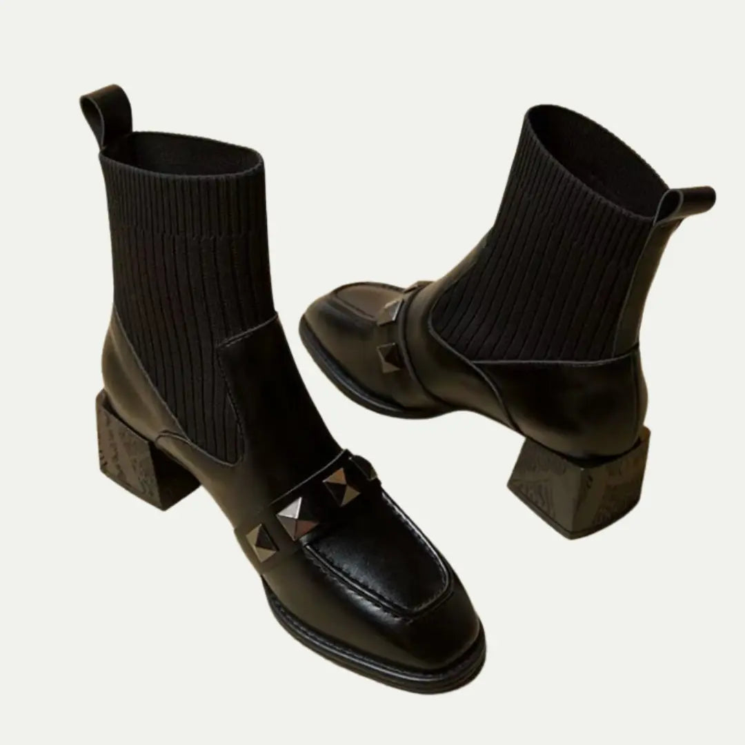 Luxe Elastic Sock Ankle Boots