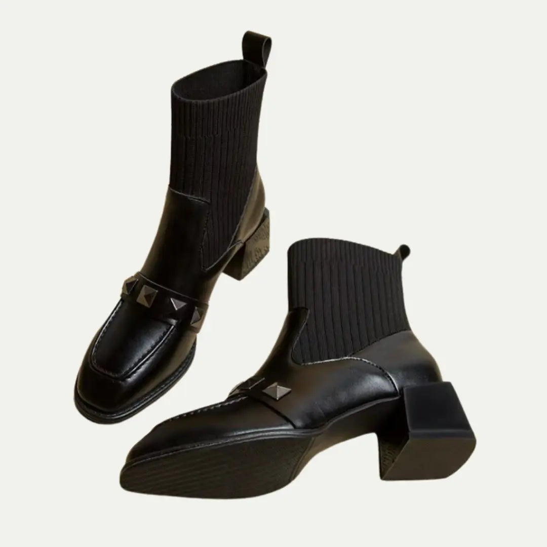 Luxe Elastic Sock Ankle Boots