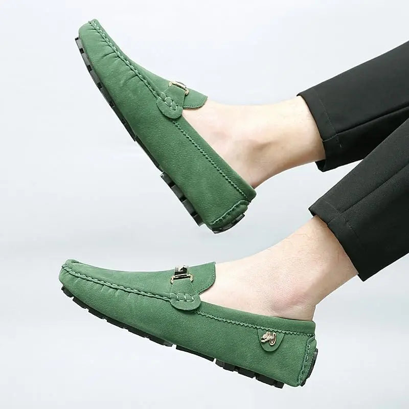 Men Old Money Suede Slip On Loafers Bareroots Footwear