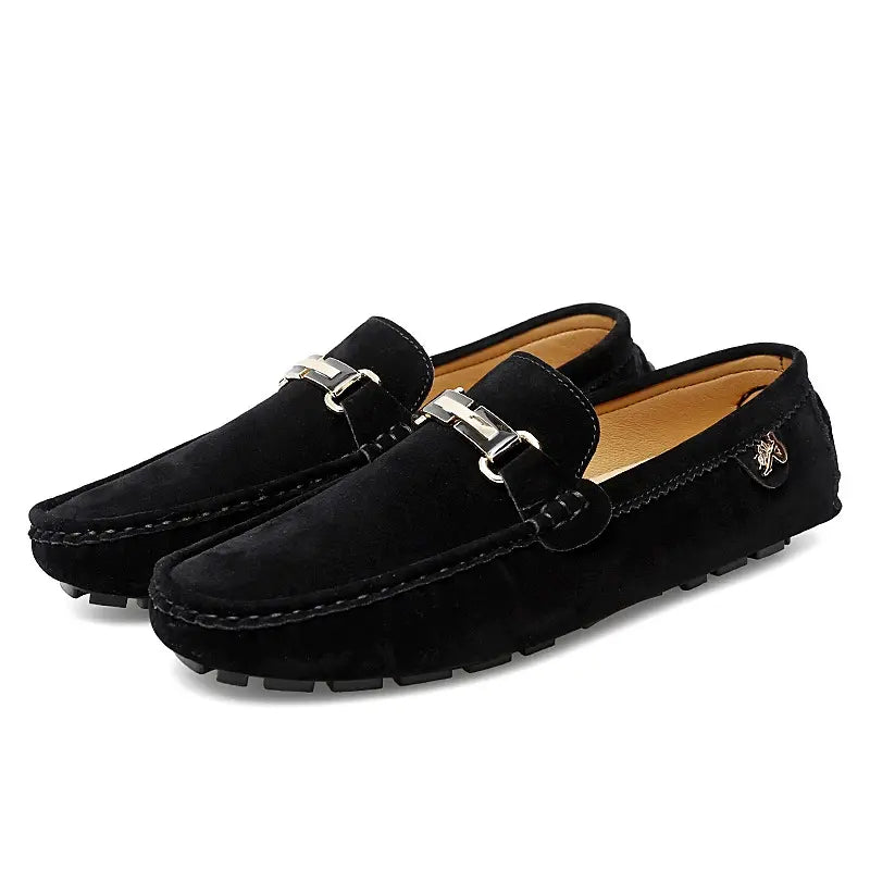 Men Old Money Suede Slip On Loafers Bareroots Footwear
