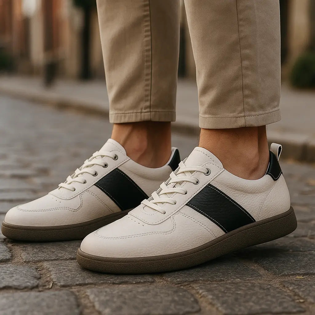 Men Leather Muller Sneakers