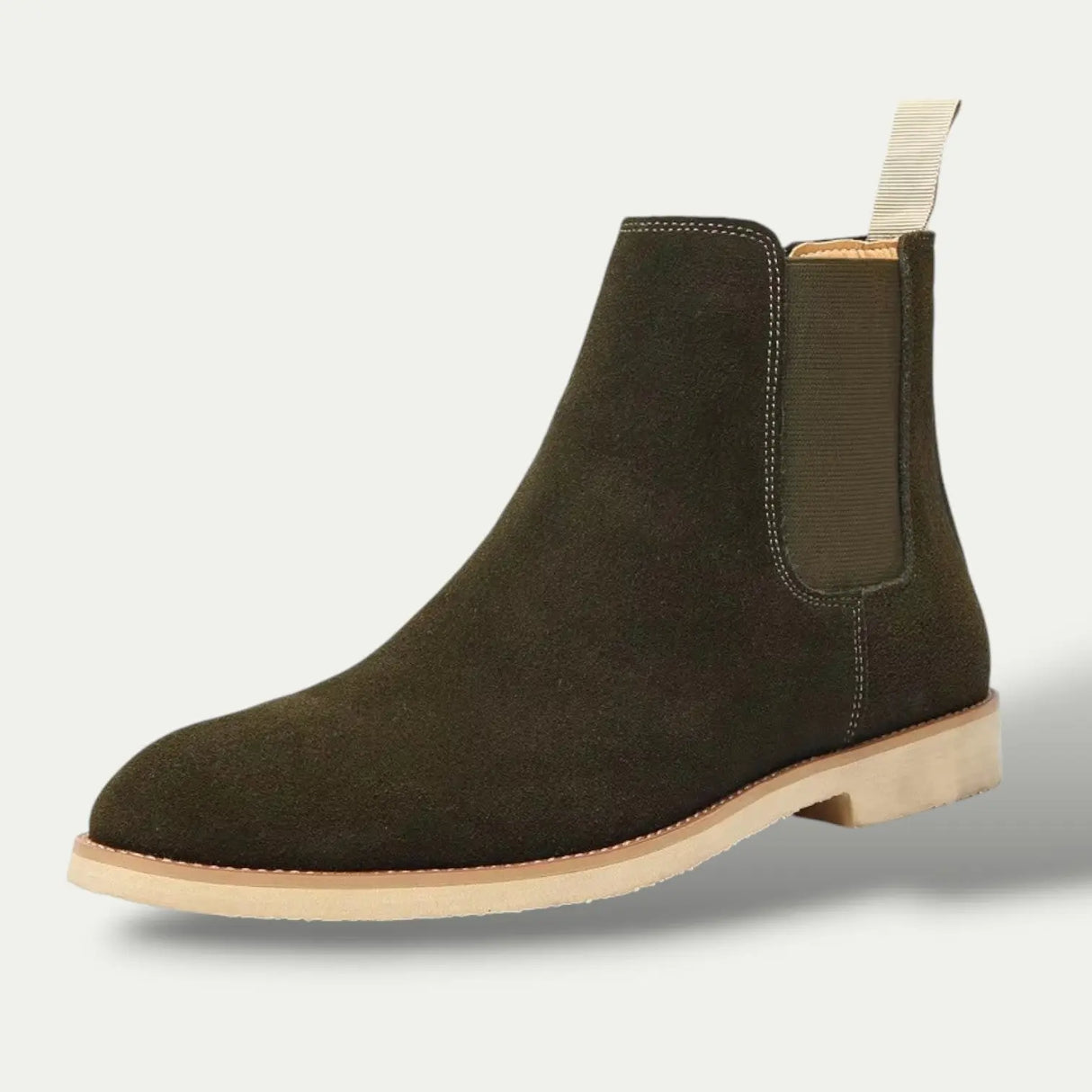 Men's Genuine Suede Leather Chelsea Boots